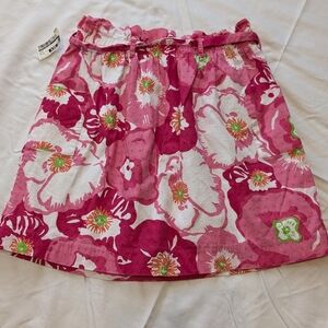 Lilly Pulitzer pink floral skirt